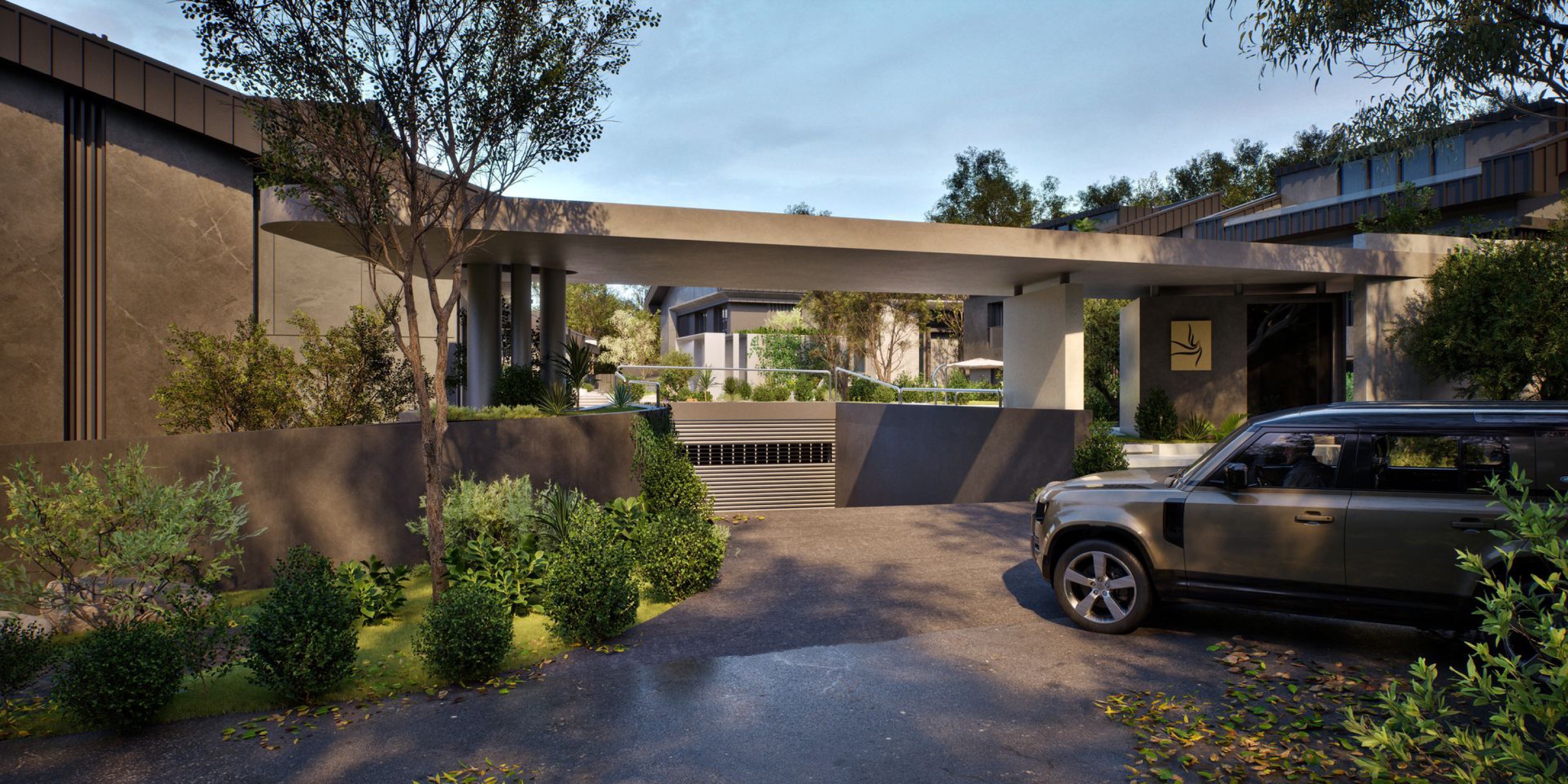Villa giriş 3D görselleştirme